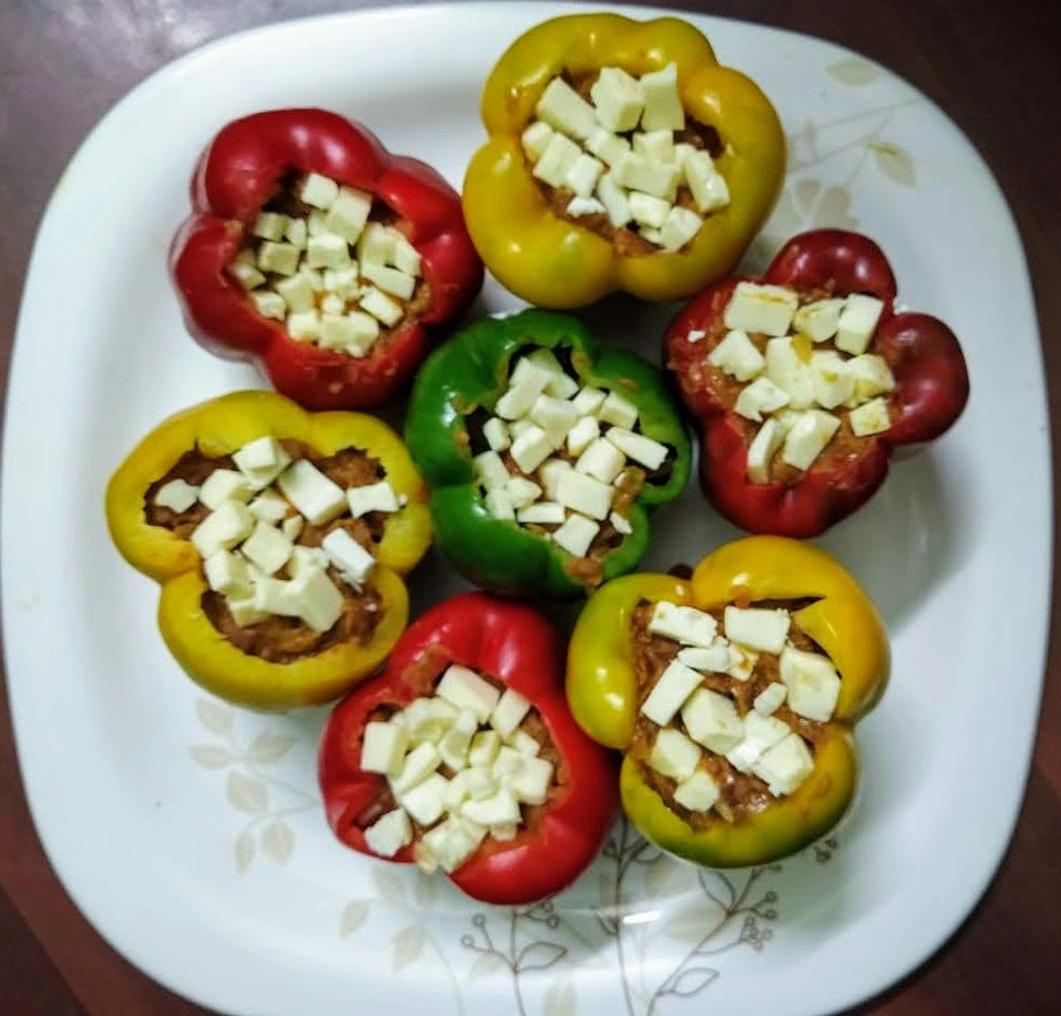Stuffed Peppers with Kidney beans